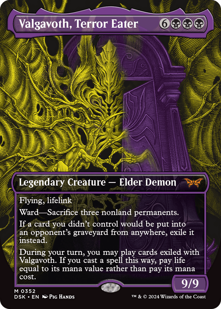 Valgavoth, Terror Eater (Showcase) [Duskmourn: House of Horror] MTG Single Magic: The Gathering  | Multizone: Comics And Games
