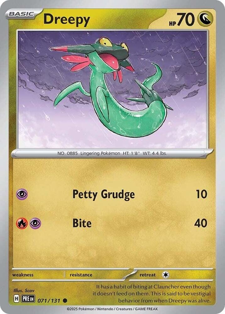 Dreepy (071/131) [Scarlet & Violet: Prismatic Evolutions] Pokemon Single Pokémon  | Multizone: Comics And Games