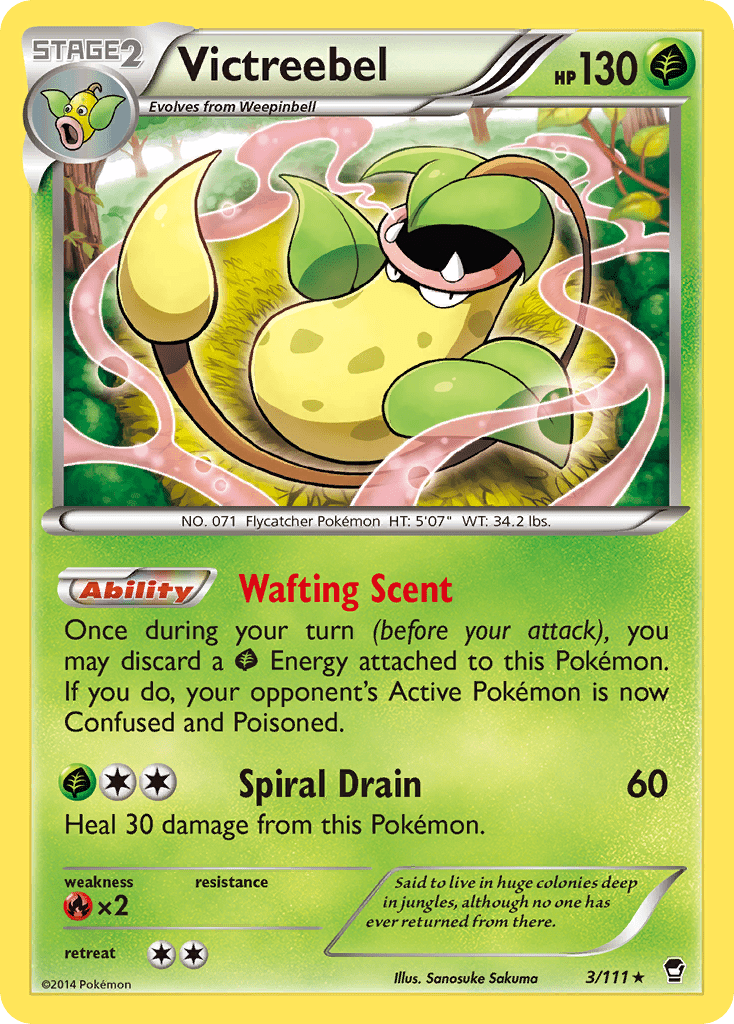 Victreebel (3/111) [XY: Furious Fists] Pokemon Single Pokémon  | Multizone: Comics And Games
