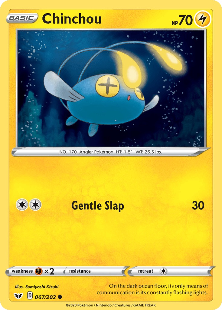 Chinchou (067/202) [Sword & Shield: Base Set] Pokemon Single Pokémon  | Multizone: Comics And Games