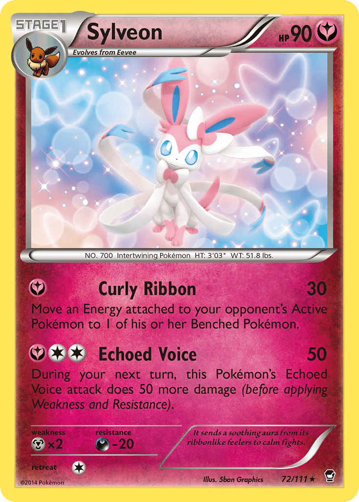 Sylveon (72/111) [XY: Furious Fists] Pokemon Single Pokémon  | Multizone: Comics And Games