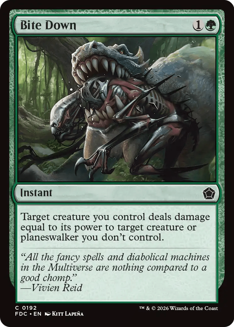 Bite Down [Foundations Commander] MTG Single Magic: The Gathering  | Multizone: Comics And Games