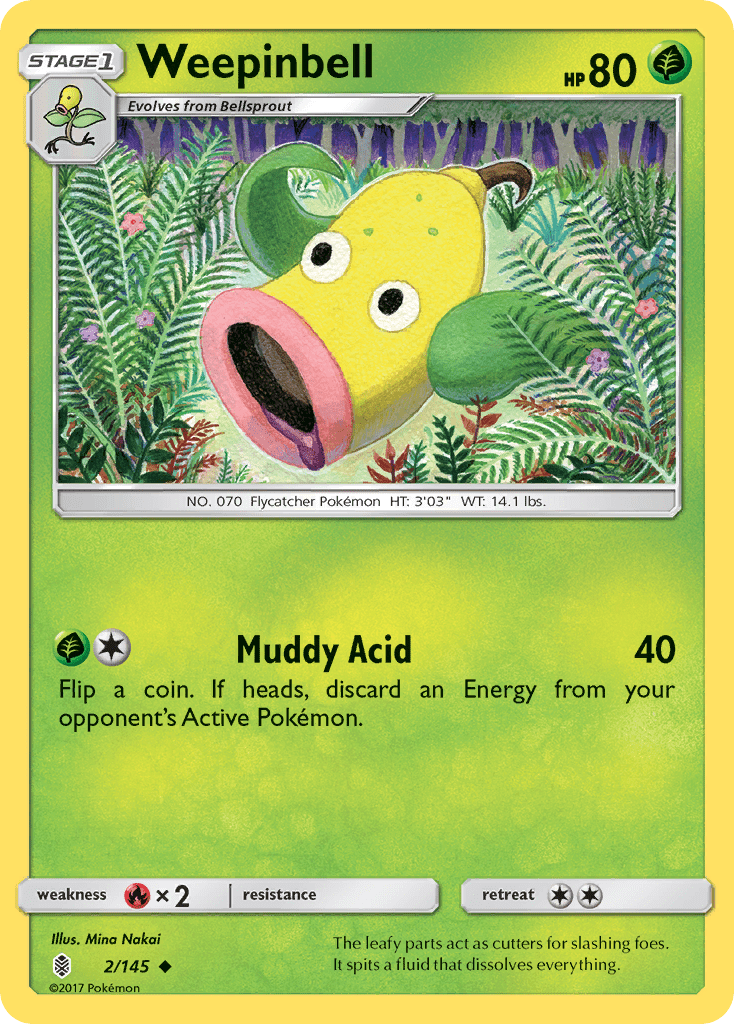 Weepinbell (2/145) [Sun & Moon: Guardians Rising] Pokemon Single Pokémon  | Multizone: Comics And Games