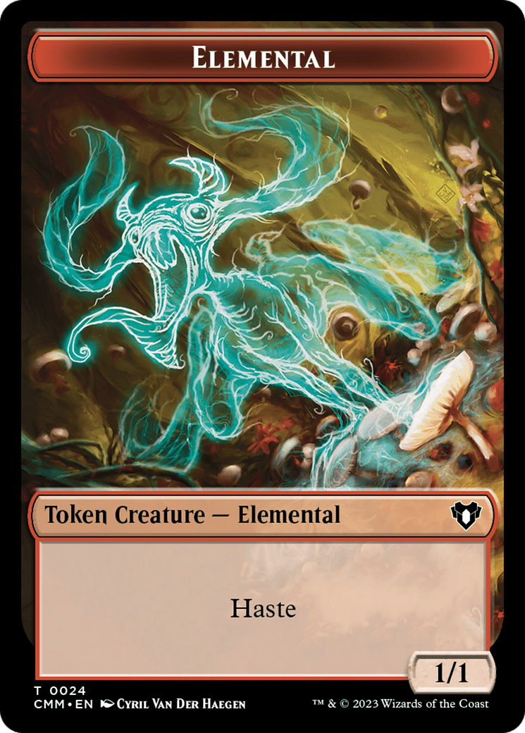 Elemental (0024) // Dwarf Berserker Double-Sided Token [Commander Masters Tokens] MTG Single Magic: The Gathering  | Multizone: Comics And Games