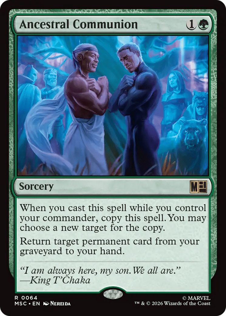 Ancestral Communion (Surge Foil) [Marvel Super Heroes Commander] MTG Single Magic: The Gathering  | Multizone: Comics And Games
