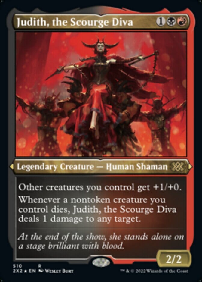 Judith, the Scourge Diva (Foil Etched) [Double Masters 2022] MTG Single Magic: The Gathering  | Multizone: Comics And Games