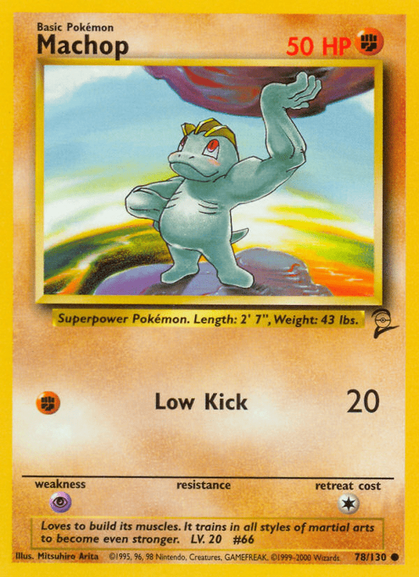 Machop (78/130) [Base Set 2] Pokemon Single Pokémon  | Multizone: Comics And Games