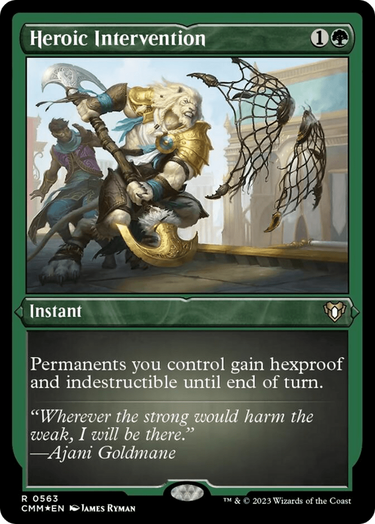 Heroic Intervention (Foil Etched) [Commander Masters] MTG Single Magic: The Gathering  | Multizone: Comics And Games
