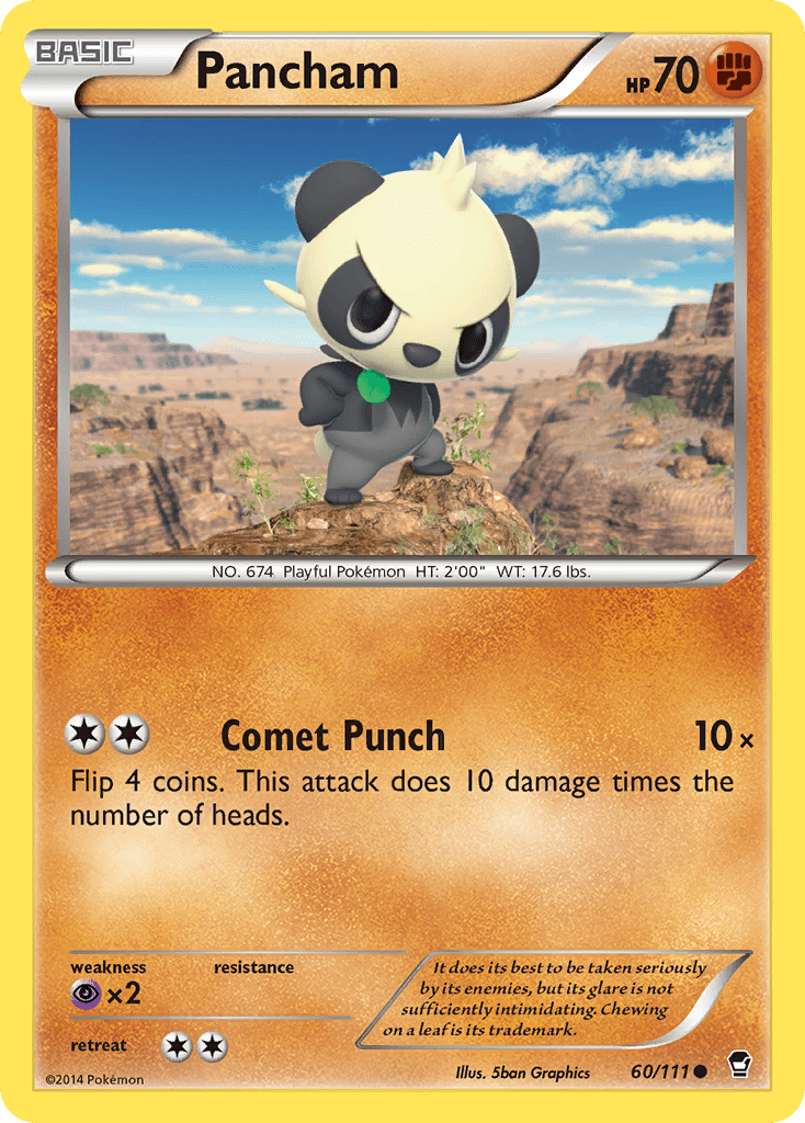 Pancham (60/111) [XY: Furious Fists] Pokemon Single Pokémon  | Multizone: Comics And Games