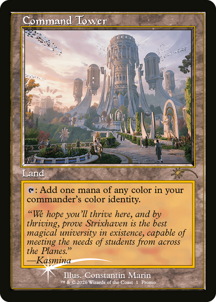 Command Tower (Strixhaven: Omens of Chaos) [Media Promos] MTG Single Magic: The Gathering  | Multizone: Comics And Games