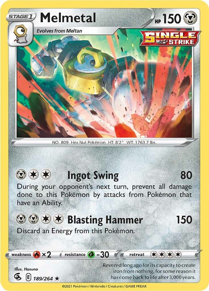 Melmetal (189/264) [Sword & Shield: Fusion Strike] Pokemon Single Pokémon  | Multizone: Comics And Games