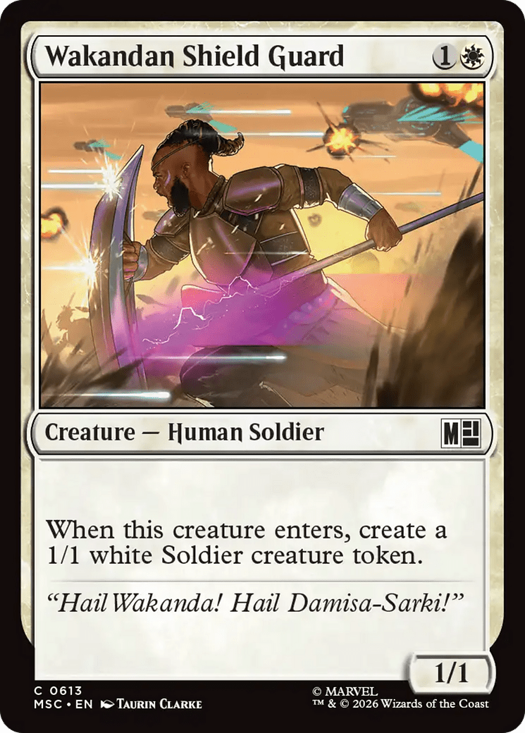 Wakandan Shield Guard [Marvel Super Heroes Commander] MTG Single Magic: The Gathering  | Multizone: Comics And Games