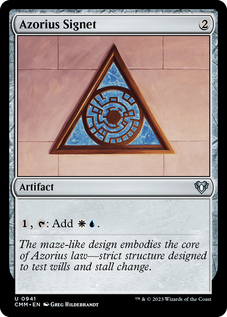 Azorius Signet [Commander Masters] MTG Single Magic: The Gathering  | Multizone: Comics And Games