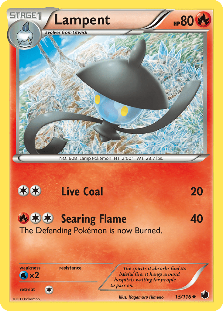 Lampent (15/116) [Black & White: Plasma Freeze] Pokemon Single Pokémon  | Multizone: Comics And Games