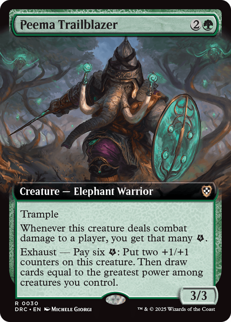Peema Trailblazer (Extended Art) [Aetherdrift Commander] MTG Single Magic: The Gathering  | Multizone: Comics And Games