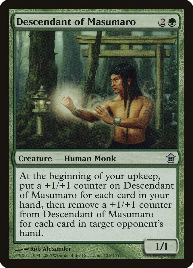 Descendant of Masumaro [Saviors of Kamigawa] MTG Single Magic: The Gathering  | Multizone: Comics And Games