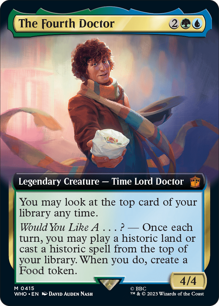 The Fourth Doctor (Extended Art) [Doctor Who] MTG Single Magic: The Gathering  | Multizone: Comics And Games