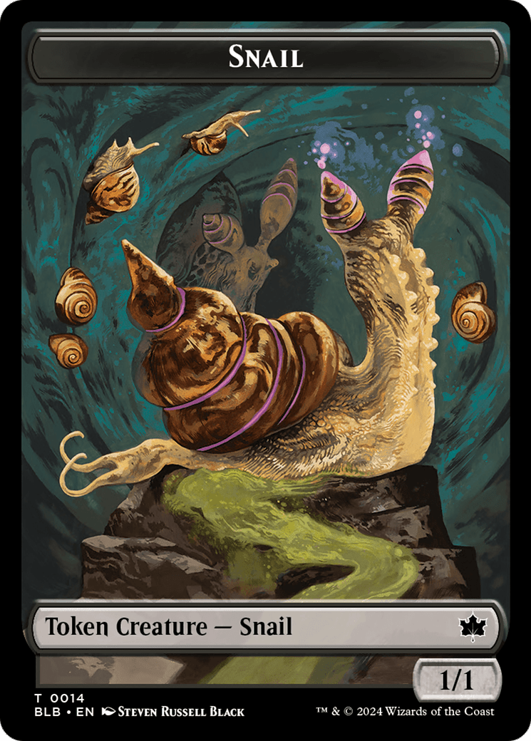 Snail // Thundertrap Trainer Double-Sided Token [Bloomburrow Tokens] MTG Single Magic: The Gathering  | Multizone: Comics And Games