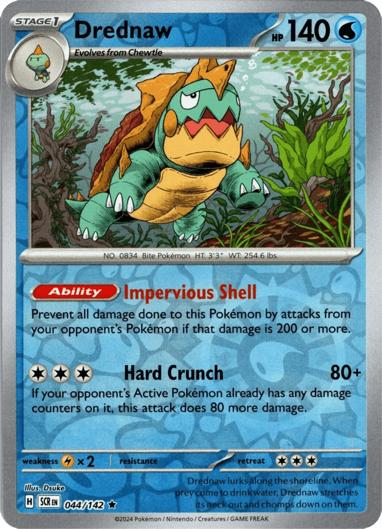 Drednaw (044/142) [Scarlet & Violet: Stellar Crown] Pokemon Single Pokémon  | Multizone: Comics And Games