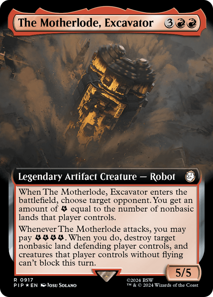 The Motherlode, Excavator (Extended Art) (Surge Foil) [Fallout] MTG Single Magic: The Gathering  | Multizone: Comics And Games