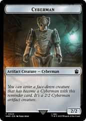 Human Noble // Cyberman Double-Sided Token [Doctor Who Tokens] MTG Single Magic: The Gathering  | Multizone: Comics And Games