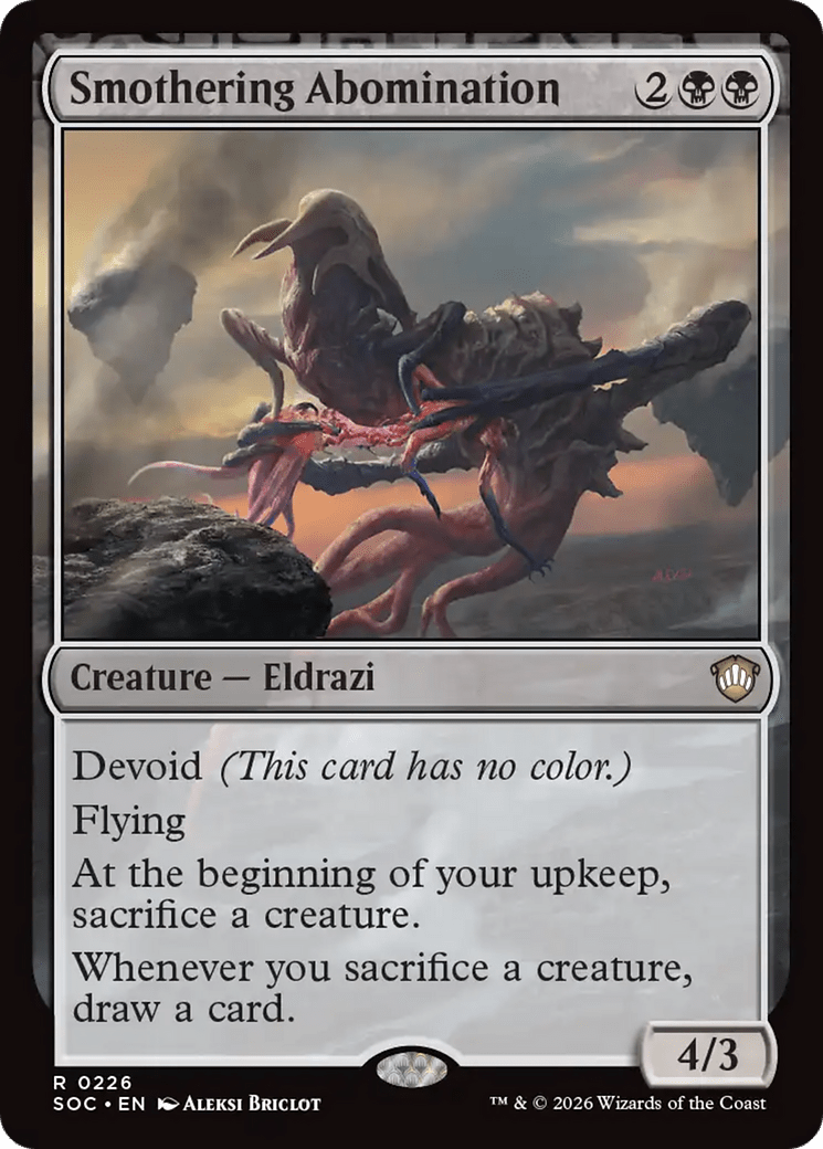 Smothering Abomination [Secrets of Strixhaven Commander] MTG Single Magic: The Gathering  | Multizone: Comics And Games