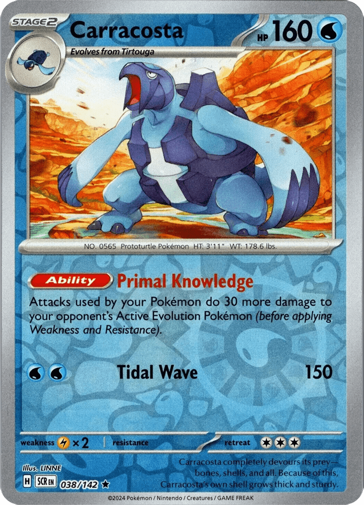 Carracosta (038/142) [Scarlet & Violet: Stellar Crown] Pokemon Single Pokémon  | Multizone: Comics And Games