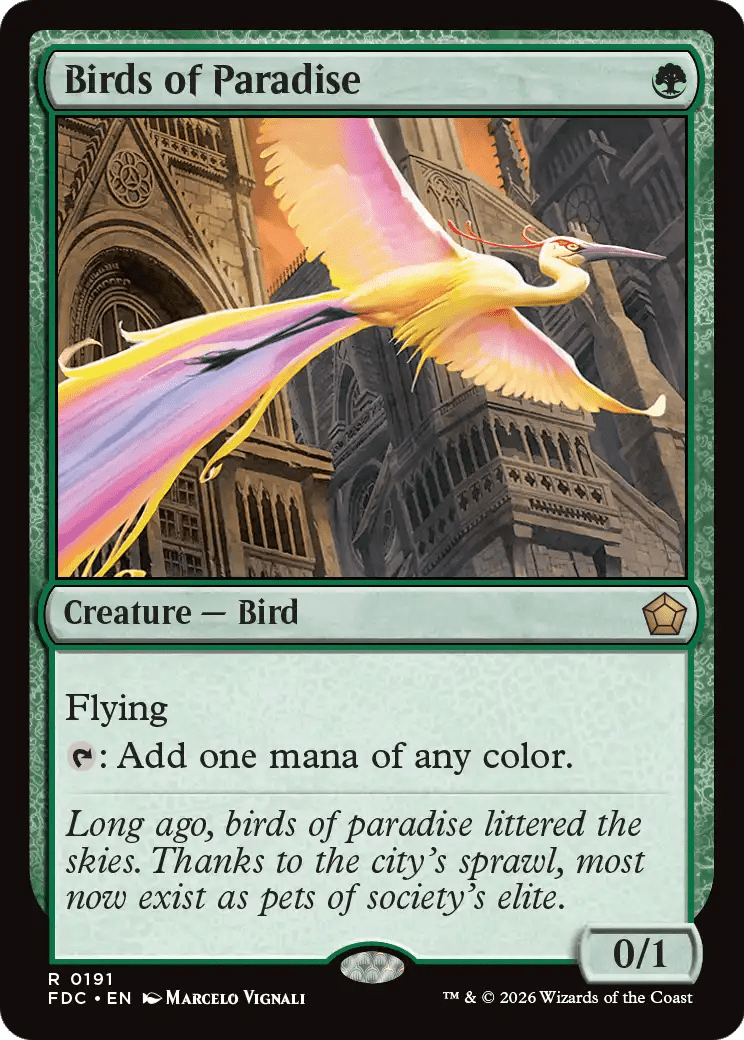 Birds of Paradise [Foundations Commander] MTG Single Magic: The Gathering  | Multizone: Comics And Games