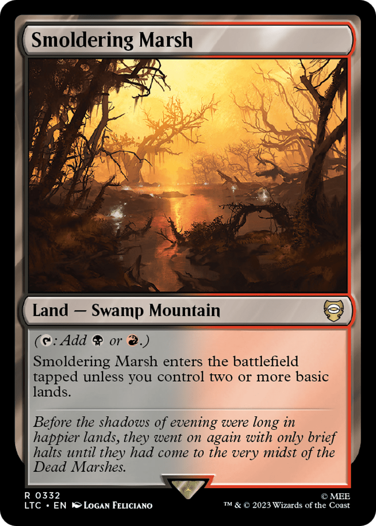 Smoldering Marsh [The Lord of the Rings: Tales of Middle-Earth Commander] MTG Single Magic: The Gathering  | Multizone: Comics And Games