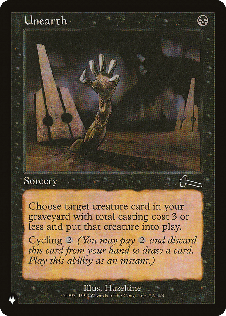 Unearth [The List] MTG Single Magic: The Gathering  | Multizone: Comics And Games