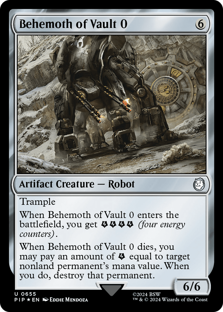 Behemoth of Vault 0 (Surge Foil) [Fallout] MTG Single Magic: The Gathering  | Multizone: Comics And Games