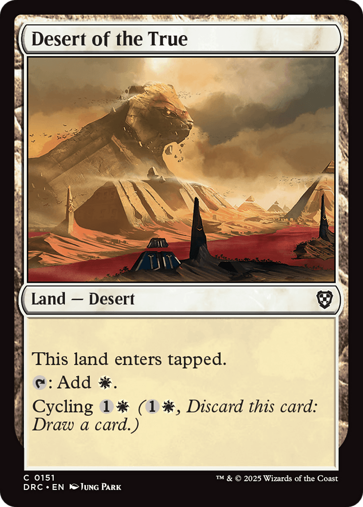 Desert of the True [Aetherdrift Commander] MTG Single Magic: The Gathering  | Multizone: Comics And Games