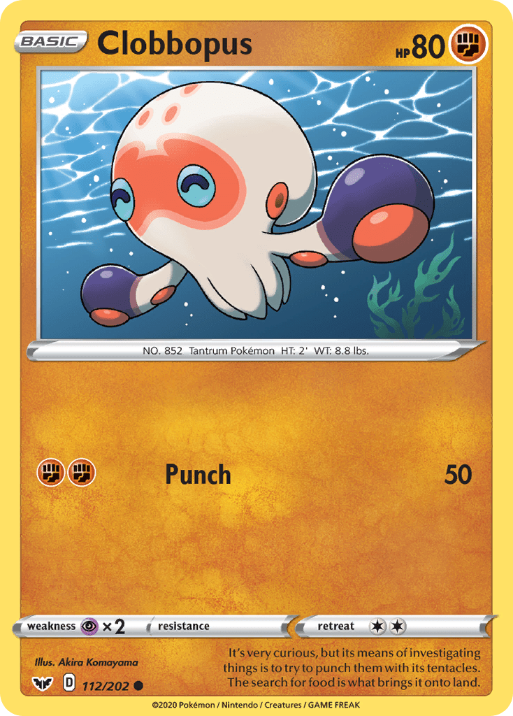 Clobbopus (112/202) [Sword & Shield: Base Set] Pokemon Single Pokémon  | Multizone: Comics And Games