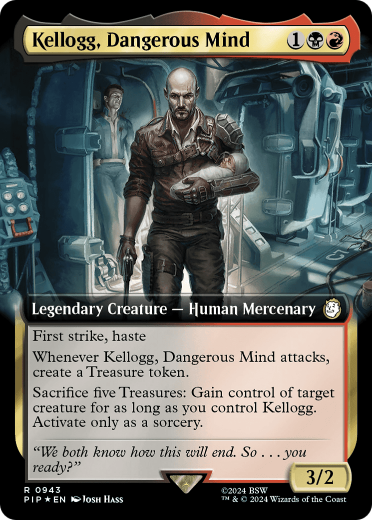 Kellogg, Dangerous Mind (Extended Art) (Surge Foil) [Fallout] MTG Single Magic: The Gathering  | Multizone: Comics And Games