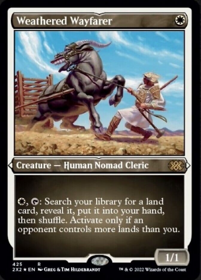 Weathered Wayfarer (Foil Etched) [Double Masters 2022] MTG Single Magic: The Gathering  | Multizone: Comics And Games