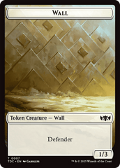 Insect (0023) // Wall Double-Sided Token [Tarkir: Dragonstorm Commander Tokens] MTG Single Magic: The Gathering  | Multizone: Comics And Games