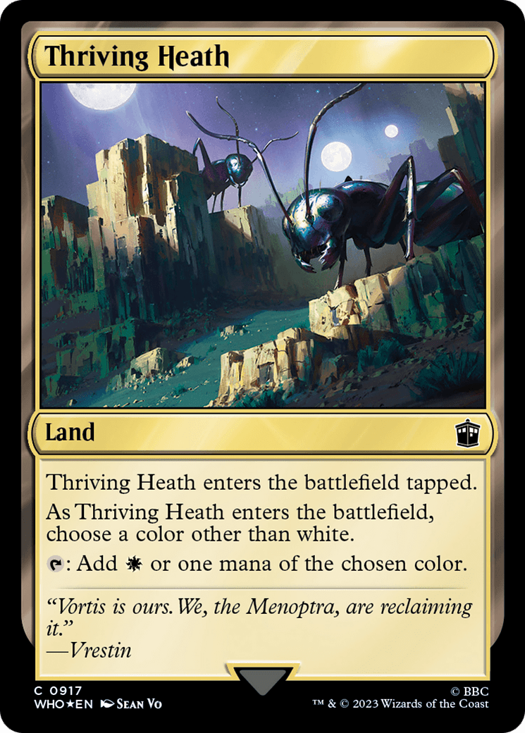 Thriving Heath (Surge Foil) [Doctor Who] MTG Single Magic: The Gathering  | Multizone: Comics And Games