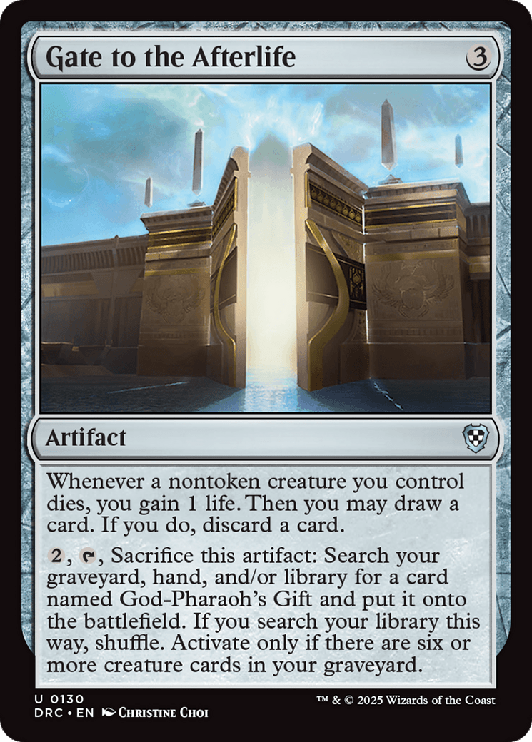 Gate to the Afterlife [Aetherdrift Commander] MTG Single Magic: The Gathering  | Multizone: Comics And Games