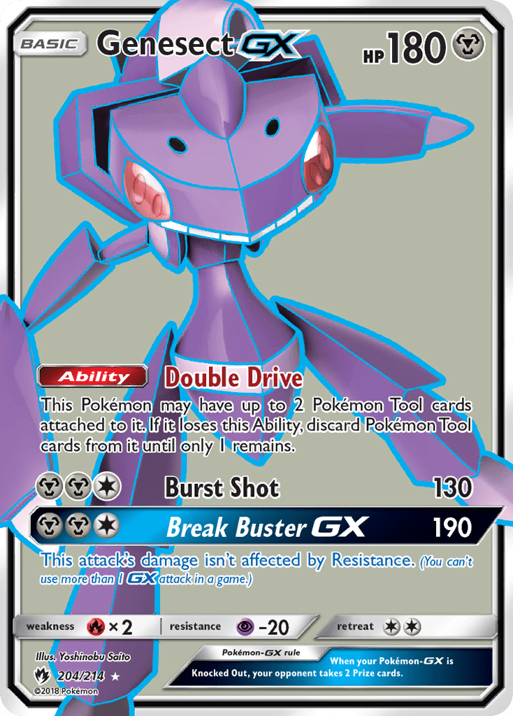 Genesect GX (204/214) [Sun & Moon: Lost Thunder] Pokemon Single Pokémon  | Multizone: Comics And Games