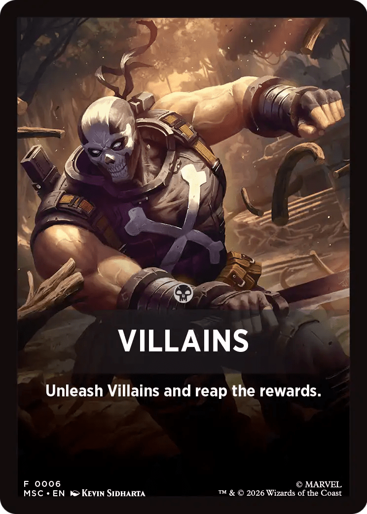 Villains Theme Card [Marvel Super Heroes Commander] MTG Single Magic: The Gathering  | Multizone: Comics And Games