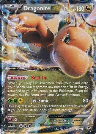 Dragonite EX (74/111) (Jumbo Card) [XY: Furious Fists] Pokemon Single Pokémon  | Multizone: Comics And Games
