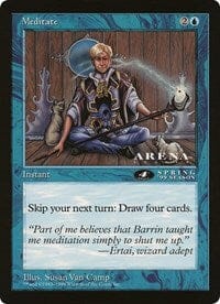Meditate (4th Place) (Oversized) [Oversize Cards] MTG Single Magic: The Gathering  | Multizone: Comics And Games