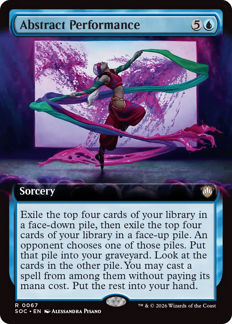 Abstract Performance (Extended Art) [Secrets of Strixhaven Commander] MTG Single Magic: The Gathering  | Multizone: Comics And Games