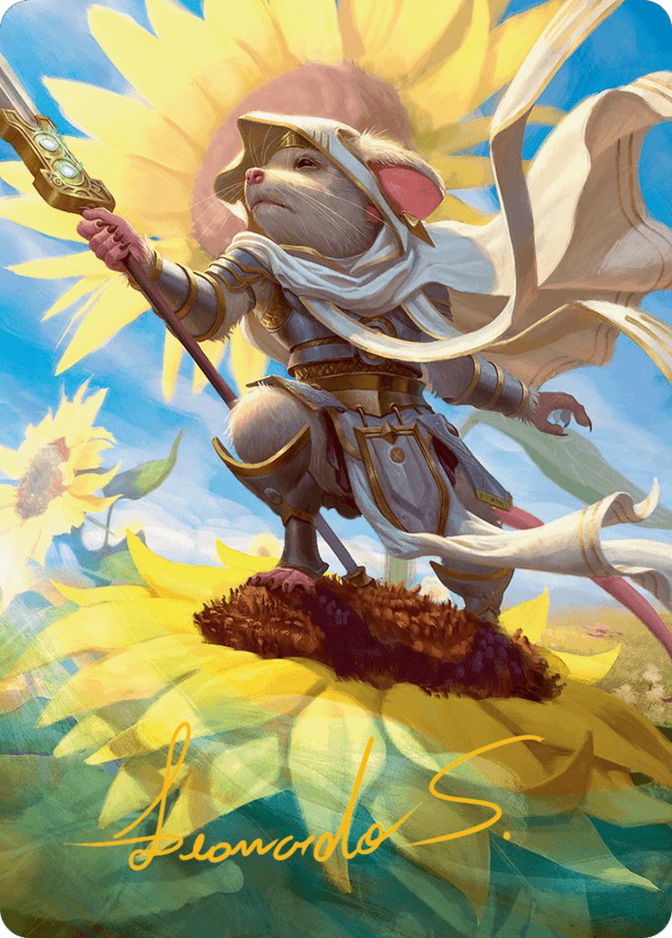 Elspeth, Sun's Champion Art Card (Gold-Stamped Signature) [Bloomburrow Art Series] MTG Single Magic: The Gathering  | Multizone: Comics And Games