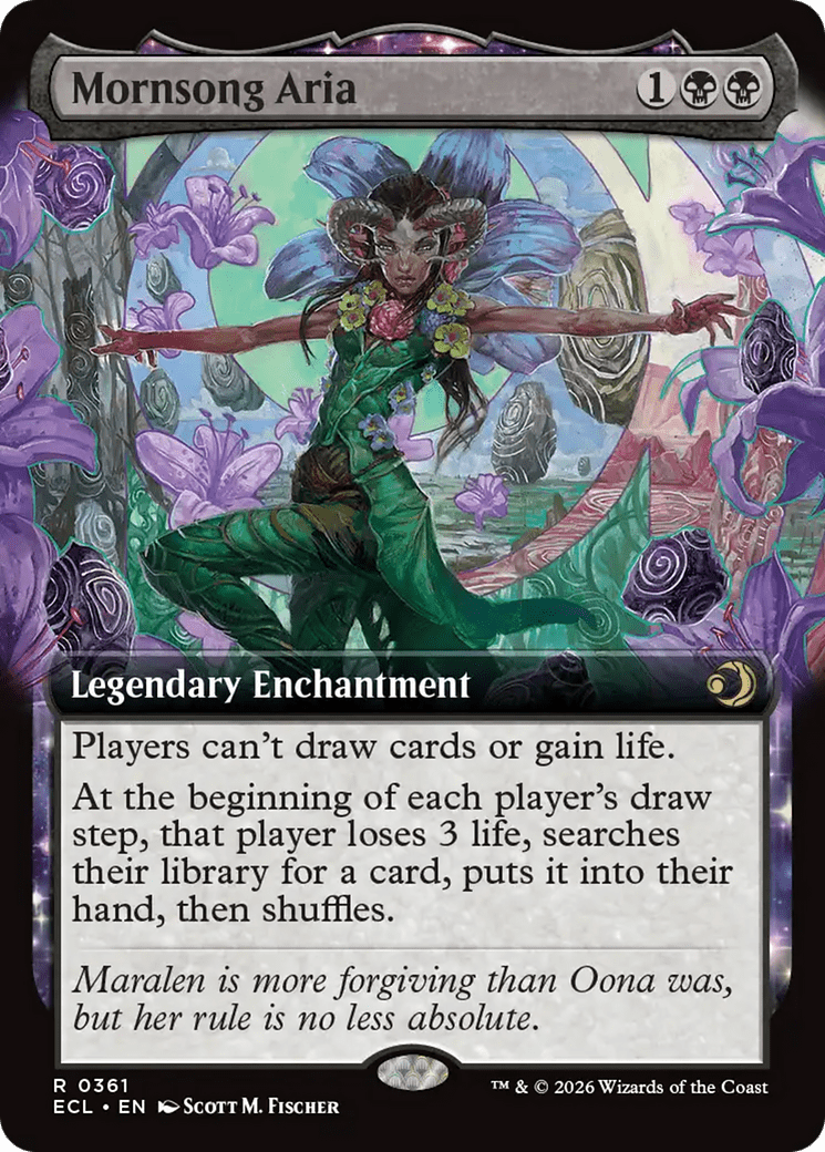 Mornsong Aria (Extended Art) [Lorwyn Eclipsed] MTG Single Magic: The Gathering  | Multizone: Comics And Games