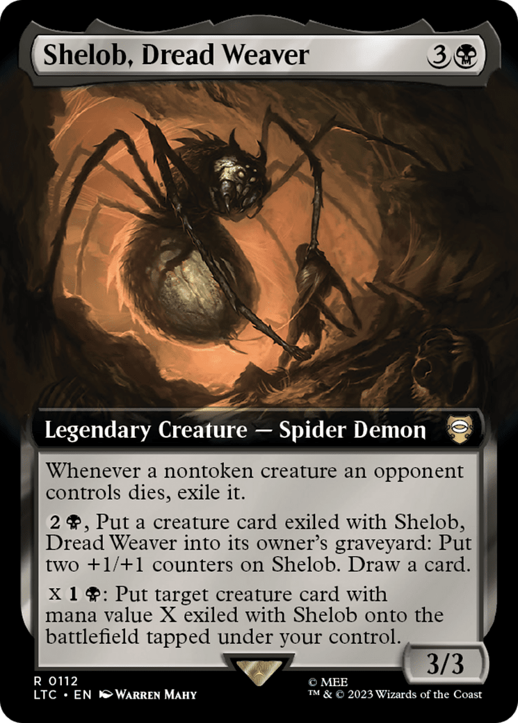 Shelob, Dread Weaver (Extended Art) [The Lord of the Rings: Tales of Middle-Earth Commander] MTG Single Magic: The Gathering  | Multizone: Comics And Games