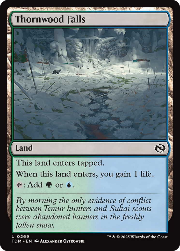 Thornwood Falls [Tarkir: Dragonstorm] MTG Single Magic: The Gathering  | Multizone: Comics And Games