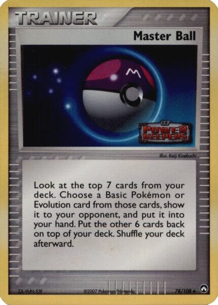 Master Ball (78/108) (Stamped) [EX: Power Keepers] Pokemon Single Pokémon  | Multizone: Comics And Games