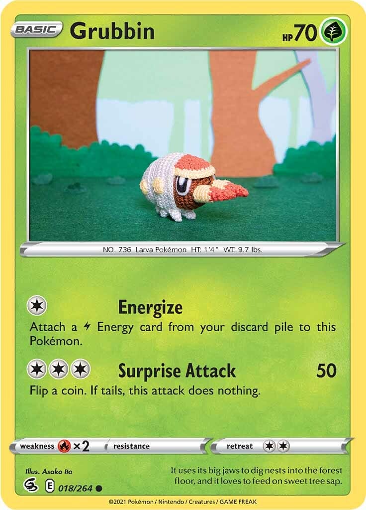 Grubbin (018/264) [Sword & Shield: Fusion Strike] Pokemon Single Pokémon  | Multizone: Comics And Games