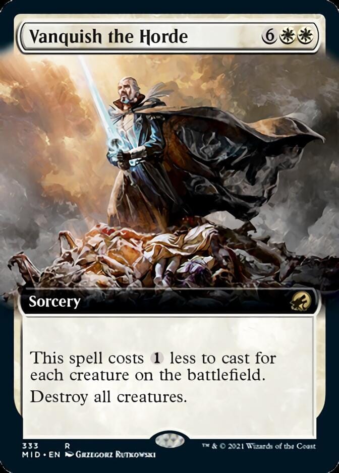 Vanquish the Horde (Extended Art) [Innistrad: Midnight Hunt] MTG Single Magic: The Gathering  | Multizone: Comics And Games